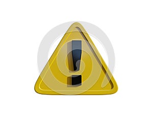 Yellow TriangleÂ Warning Sign with Exclamation Mark